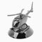 Gray Solar Rotary Helicopter Car Air Freshener