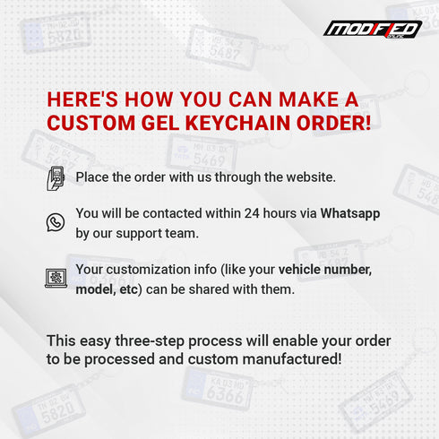 Car Shaped Custom Gel Keychain | Modified Online Store
