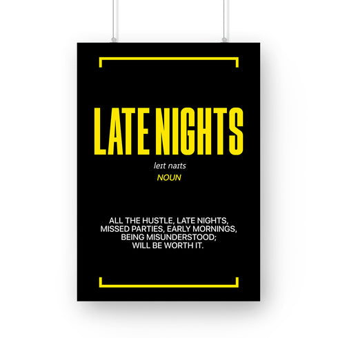 Late Nights | Poster