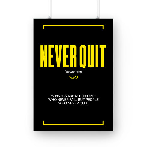 Never Quit | Poster