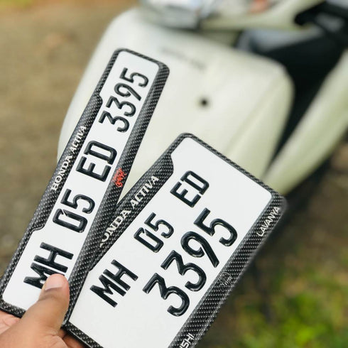 Custom Gel Number Plate for Scooter | Modified Online Store
