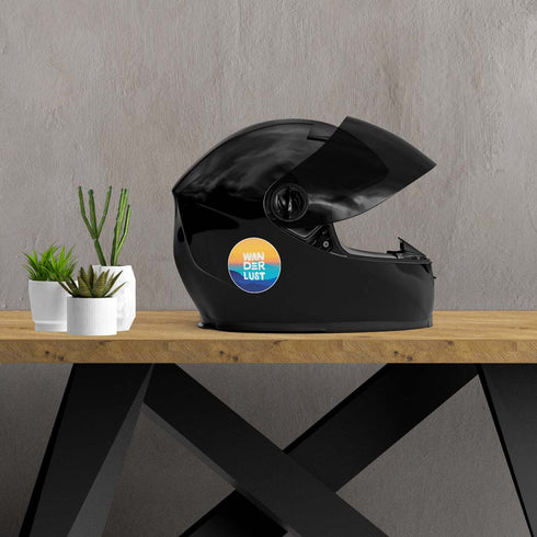 Wanderlust Round | Sticker